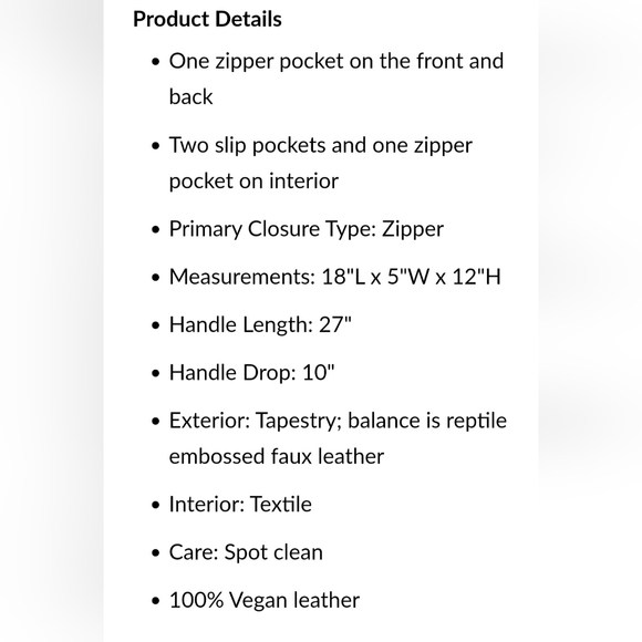 Mellow World red floral tapestry tote. - Picture 9 of 9